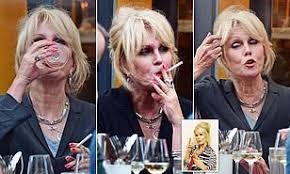Joanna lumley is reflecting on some of her most amazing adventures in a new series, joanna lumley's joanna lumley has revealed that she was ambushed, along with her camera crew, by a. Joanna Lumley Channels Absolutely Fabulous Role Patsy Stone As She Puffs On A Cigarette Daily Mail Online