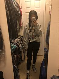Lazy Day With Double Braids Disneyland Crewneck Leggings High Top Converse Outfit High Top Converse Outfits Outfits With Leggings Outfits With Converse