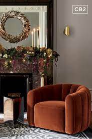 fitz russet swivel chair reviews cb2 living room inspiration home decor cozy chair