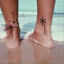 Anchor And Palm Tree Mindfulness Idea Tree Stillness Anchor Reminder To Focus Tatuagem Pequena No Tornozelo Tatuagens Tatuagem