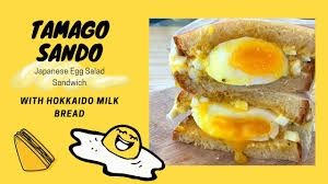 Carefully put the two stacked slices together as one and slice diagonally. Tamago Sando With Hokkaido Milk Bread Japanese Egg Salad Sandwich Youtube