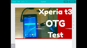 Sony Xperia T3 Otg Support Test Wi Usb Stick Mouse Youtube