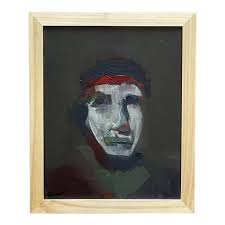 Bernard Green 'dock Workers' Signed Oil On Canvas