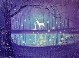 The Magic Pool 2019 Acrylic Painting By Angie Livingstone Night Scene Painting Magical Paintings Painting