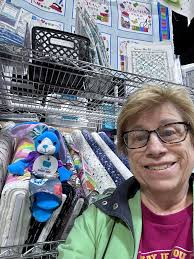 All Iowa Shop Hop 'n today and found this little lady at Quality Time  Quilts & Fabrics in Indianola. 🐰