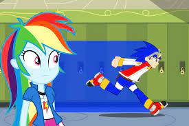 A seven year old boy, suffered a strange and bizarre accident on his birthday, after that he encounter himself in equestria in a new and very strange body as he is found by the ruler of that land. 1702770 Safe Artist Trungtranhaitrung Rainbow Dash Equestria Girls Crossover Equestria Girls Ified Sonic The Hedgehog Sonic The Hedgehog Series Wat Derpibooru