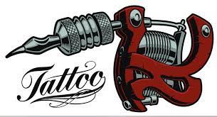 Coloured Vector Illustration Of A Tattoo Machine On A White Background Vector Illustration Color Vector Tattoo Machine