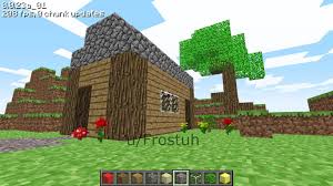 Earlier, the classic version introduced indev, alpha, then beta and then java edition 1.0. House I Built On Classic Minecraft Net While Waiting For Class To Start Minecraft
