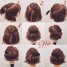 fryzurka hochsteckfrisuren kurze haare frisuren schone frisuren mittellange haare