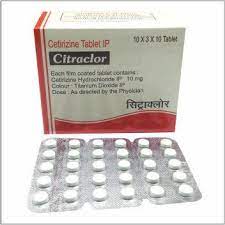 Cetirizine Tablets Citraclor Who Gmp Manufacturer Exporter India Skin Allergies Tablet Allergy Symptoms