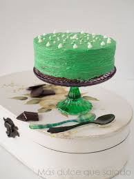 Tarta De Chocolate Y Menta Con Trocitos De After Eight Menta Chocolate