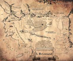 In the fall of the dark power and the end of the first age most of beleriand was overwhelmed by the waters, or burned with fire. Silmarillion Tolkien Beleriand Map Middle Earth Map Tolkien Map Silmarillion Map