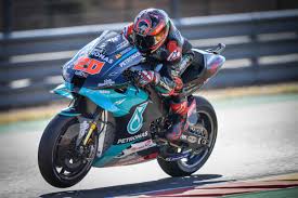 Pembalap yamaha prancis fabio quartararo berkompetisi selama balapan motogp moto grand prix de catalunya di circuit de catalunya pada 6 juni 2021 di montmelo di pinggiran barcelona. Motogp Quartararo Fought Through Pain To Aragon Gp Pole Dovizioso Livid