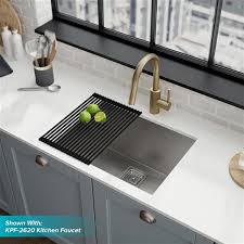 Order kitchen sinks from the collections types: Kraus Pax Undermount Kitchen Sink Single Bowl 24 In Stainless Steel Lowe S Canada