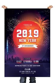 Happy Nye 2019 Free Psd Flyer Template Pixelsdesign Free Psd Flyer Templates Psd Flyer Templates Free Psd Flyer
