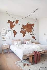 Wood Wall Art Wall Map Of The World Map Wooden Travel Push Pin Etsy Map Wall Decor World Map Wall Decor Wood World Map