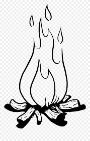 You may also like candle flame or a candle flame clipart! Black And White Drawing Of Camp Fire Clipart 5201528 Pinclipart