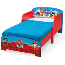 Delta Children Nick Jr Paw Patrol Wooden Toddler Bed Red Walmart Com Wooden Toddler Bed Toddler Bed Frame Toddler Bed