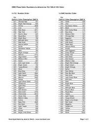 Conversion Chart Dmc To Gloriana Silk Yahoo Search Results