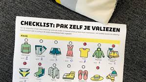 Checklist Zo Leert Je Kind Zelf Zijn Valies Pakken Klasse Checklists Oudercontact Vakantie Checklist