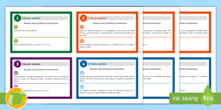 Matemáticos divertidos para secundaria algunos muy divertido otros los mejores juegos matemáticos mentales. Tarjetas De Desafio Matematico Calculo Mental
