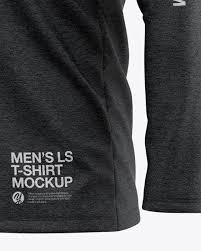 Download Men S Heather Long Sleeve T Shirt Mockup Front Half Side View In Apparel Mockups On Yellow Images Object Mockups
