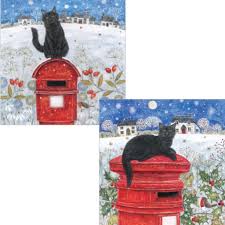 I have 1 tabby cat now, yuri, and i love painting him. Luxury Christmas Card Pack Christmas Post