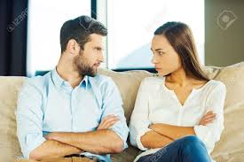 Couple looking at each other. It Is Your Fault Angry Young Couple Looking At Each Other And Stock Photo Picture And Royalty Free Image Image 34798995
