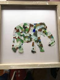 Elephant From Irish Seaglass Sea Glass Art Sea Glass Crafts Beach Glass Crafts