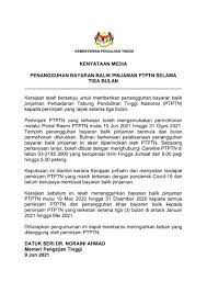 Temukan daftar aplikasi pinjaman online terbaik dan terpercaya. Kementerian Pengajian Tinggi On Twitter Kenyataan Media Penangguhan Bayaran Balik Pinjaman Ptptn Selama Tiga Bulan Mulai 10 Jun 2021 Hingga 31 Ogos 2021