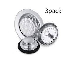 List price as shown (us $): Waf Craft 3 Pack Of Kitchen Sink Stopper Strainer Anti Clogging Stainless Steel Sink Disposal Stopper Perforated Basket Drain Filter Sieve Or Keep Water For Kitchen Sink Drain Buy Online In Antigua And Barbuda