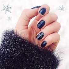 Dark blue nail polish lovers! Snowflake Nail Designs Create Some Winter Magic On Your Manicure