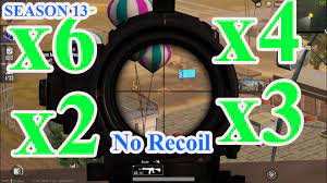 No Recoil Season 13 Pubg Mobile Macro Bloody X6x3x4x2x1 Youtube