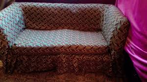 فرش الكنب بعد التفصيل والخياطة اليدوى Youtube