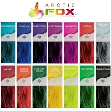 Arctic Fox Hair Dye Colour Chart Www Bedowntowndaytona Com