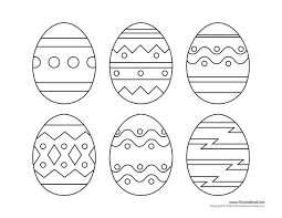 Template easter egg coloring template designs pages printable large. Printable Easter Egg Templates