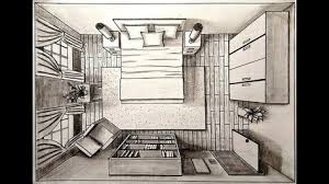 Easy 3 Point Perspective Drawing Birds Eye View Drawing A Bedroom In One Point Perspective Bird S Eye Drawing A Bedroom In On One Point Perspective Room Perspective Drawing Perspective Drawing Architecture
