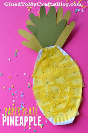 Paper Plate Pineapple Kid Craft Preschool Crafts Crafts For Kids Toddler Crafts