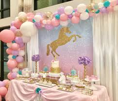 Simple Decoration For Birthday Party At Home In 2020 Birthday Party At Home Unicorn Themed Birthday Party Unicorn Birthday Parties
