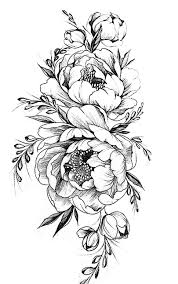 Black And White Flower Outline Tattoo Https Pp Vk Me C629229 V629229464 40d67 Yxtns8ygxc8 Jpg Delicate Flower Tattoo Tattoos Flower Drawing Design