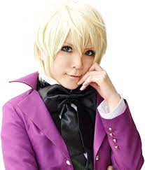 DAYISS Black Butler Alois Trancy Men's Short Straight Anime Cosplay Costume  Full Wig : Amazon.ca: Clothing, Shoes & Accessories