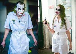 Natürlich kann man halloween kostüme günstig selbst machen! Joker Krankenschwester Kostum Aus The Dark Knight Als Tolle Idee Zu Halloween Joker Kostum Krankenschwester Kostum Krankenschwester Kostum Selber Machen