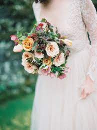 This muted and rustic sarah winward bouquet cascades not down, but out. Modern Vintage Bridal Bouquet Romantic Spring English Garden Wedding Inspiration Chic Vintage Brides Chic Vintage Brides