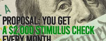 Covid 19 Update Get A 2 000 Stimulus Check Every Month Heather
