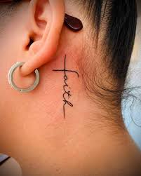 Cancer constellation tattoo behind the right ear 39 captivating zodiac cancer tattoos for women that you ll Top 50 Best Faith Cross Tattoo Ideas 2021 Inspiration Guide