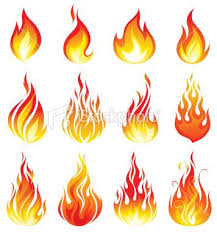 A Set Of Various Fire Elements Fire Icons Flame Art Fire Art