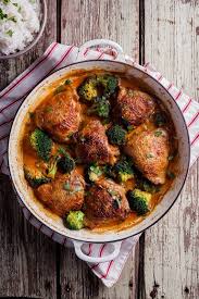 Easy Coconut Curry Chicken Thighs Simply Delicious Recipe Coconut Curry Curry Chicken Thighs Recipes