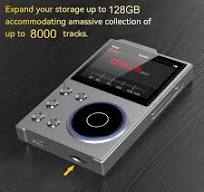 HiFi MP3 Odtwarzacz z Bluetooth5.3, Lossless DSD FLAC HD High Resolution  Digital Audio Music Player, HiFi Portable MP3, Obsługa do 256 GB, Ekran HD  o ...
