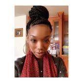 Loving This Braided Bun On Brandy Braided Brandy Bun Loving Braided Brandy Bun Loving In 2020 Cornrow Hairstyles Braided Hairdo Braided Hairstyles