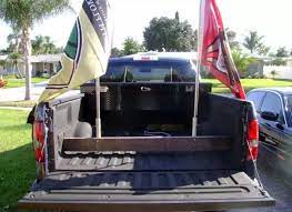 So the past few days i've been thinking about how to mount a flag/flag pole in the bed of my truck.something that i can use to fly my schools colors at our tailgating parties. Cheap Flagpole For Truck Diy Truck Bedding Truck Diy Trucks